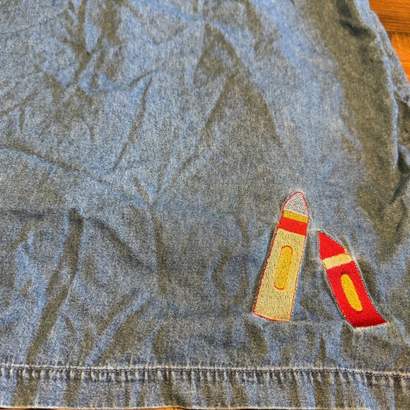 Bobbie Brooks Vintage Y2K Button Down with built in shirt Teacher 100% cotton - Picture 5 of 6